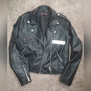 Faux leather jacket